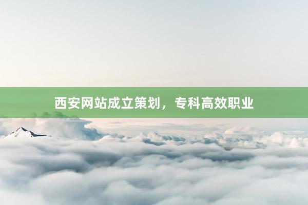 西安网站成立策划，专科高效职业
